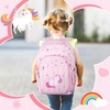 image:imageMommore Kids Backpack for Girls  Lightweight Quilted Unicorn Preschool Bookbag with Chest Strap Water Resistant Toddler Backpack for School Daycare Travel