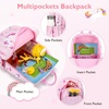 image:imageMommore Kids Backpack for Girls  Lightweight Quilted Unicorn Preschool Bookbag with Chest Strap Water Resistant Toddler Backpack for School Daycare Travel