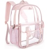 image:imagemommore Clear Backpack Heavy Duty Thick PVC Clear Bookbags for School