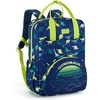 image:imagemommore Kids Backpack Boys Durable Large Toddler Bookbag with Double Handles Water Resistant Dinosaur Backpack with Chest Strap for Preschool Kindergarten TravelGreendinosaur