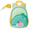 image:imagemommore Kids Backpack for Boys and Girls Toddler Kindergarten Bookbag  Preschool Backpack for Travel amp Daycare Lightweight Waterresistant Adjustable Straps amp Chest BuckleGreen Dinosaur