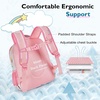 image:imagemommore 13 inch Toddler Backpack for Girls Age 24 Preschool Daycare Small Unicorn Backpack with Chest Strap Pink