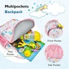 image:imagemommore 13 inch Toddler Backpack for Girls Age 24 Preschool Daycare Small Unicorn Backpack with Chest Strap Pink