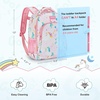 image:imagemommore 13 inch Toddler Backpack for Girls Age 24 Preschool Daycare Small Unicorn Backpack with Chest Strap Pink