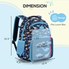 image:imagemommore 2in1 Kids Backpack for Boys Girls 48 with Insulated Lunch Pocket  Kindergarten Elementary School Bookbag Insulated Compartment Travel Daycare Waterresistant Adjustable StrapsDinosaur