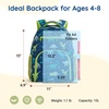 image:imagemommore 2in1 Kids Backpack for Boys Girls 48 with Insulated Lunch Pocket  Kindergarten Elementary School Bookbag Insulated Compartment Travel Daycare Waterresistant Adjustable StrapsDinosaur Green