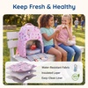 image:imagemommore 2in1 Kids Backpack for Boys Girls 48 with Insulated Lunch Pocket  Kindergarten Elementary School Bookbag Insulated Compartment Travel Daycare Waterresistant Adjustable StrapsFloral Bow Pink