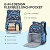 image:imagemommore 2in1 Kids Backpack for Boys Girls 48 with Insulated Lunch Pocket  Kindergarten Elementary School Bookbag Insulated Compartment Travel Daycare Waterresistant Adjustable StrapsDinosaur