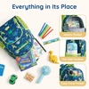 image:imagemommore 2in1 Kids Backpack for Boys Girls 48 with Insulated Lunch Pocket  Kindergarten Elementary School Bookbag Insulated Compartment Travel Daycare Waterresistant Adjustable StrapsDinosaur Green