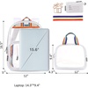 image:imagemommore Clear Backpack Durable Clear Bookbags Transparent Backpack for School Work Security  DurableRainbow