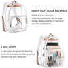 image:imagemommore Clear Backpack Durable Clear Bookbags Transparent Backpack for School Work Security  DurableRainbow