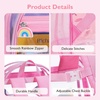 image:imagemommore Clear Backpack Heavy Duty PVC Transparent Bookbag for School  15H Large SeeThrough Plastic Bag for Boys amp Girls 48 WaterResistant Adjustable Padded Straps Kindergarten TravelButterflypurple
