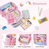 image:imagemommore Clear Backpack Heavy Duty PVC Transparent Bookbag for School  15H Large SeeThrough Plastic Bag for Boys amp Girls 48 WaterResistant Adjustable Padded Straps Kindergarten TravelPink