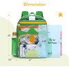 image:imagemommore Clear Backpack Heavy Duty PVC Transparent Bookbag for School  15H Large SeeThrough Plastic Bag for Boys amp Girls 48 WaterResistant Adjustable Padded Straps Kindergarten TravelPinkunicorn