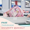 image:imagemommore Clear Backpack Heavy Duty Transparent Bookbag for School  05mm Thick PVC Padded Straps Fits 15 Laptop Large Capacity SeeThrough Kids Backpack for Ages 7 Boys GirlsPink