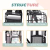image:imagemommore Clear Backpack Heavy Duty Transparent Bookbag for School  05mm Thick PVC Padded Straps Fits 15 Laptop Large Capacity SeeThrough Kids Backpack for Ages 7 Boys GirlsBlack