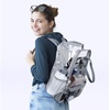 image:imagemommore Clear Backpack Heavy Duty Transparent backpacks with Widened Handle Thick PVC SeeThrough Bookbags for School WorkGray