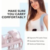 image:imagemommore Clear Backpack for School 17 Heavy Duty Transparent Bookbag  05mm Thick PVC Padded Straps Fits 15 Laptop SeeThrough Backpack for Age 10 Boys Girls Adults College Work TravelPink