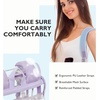 image:imagemommore Clear Backpack for School 17 Heavy Duty Transparent Bookbag  05mm Thick PVC Padded Straps Fits 15 Laptop SeeThrough Backpack for Age 10 Boys Girls Adults College Work TravelPurple