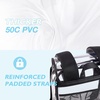 image:imagemommore Clear Backpack for School 17 Heavy Duty Transparent Bookbag  05mm Thick PVC Padded Straps Fits 15 Laptop SeeThrough Backpack for Age 10 Boys Girls Adults College Work TravelBlack