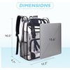 image:imagemommore Clear Backpack for School 17 Heavy Duty Transparent Bookbag  05mm Thick PVC Padded Straps Fits 15 Laptop SeeThrough Backpack for Age 10 Boys Girls Adults College Work TravelBlack