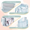 image:imagemommore Clear Backpack for School 17 Heavy Duty Transparent Bookbag  05mm Thick PVC Padded Straps Fits 15 Laptop SeeThrough Backpack for Age 10 Boys Girls Adults College Work TravelBlue