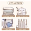 image:imagemommore Clear Backpack for School 17 Heavy Duty Transparent Bookbag  05mm Thick PVC Padded Straps Fits 15 Laptop SeeThrough Backpack for Age 10 Boys Girls Adults College Work TravelKhaki