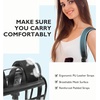image:imagemommore Clear Backpack for School 17 Heavy Duty Transparent Bookbag  05mm Thick PVC Padded Straps Fits 15 Laptop SeeThrough Backpack for Age 10 Boys Girls Adults College Work TravelBlack