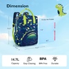 image:imagemommore Kids Backpack Boys Durable Large Toddler Bookbag with Double Handles Water Resistant Dinosaur Backpack with Chest Strap for Preschool Kindergarten TravelGreendinosaur