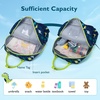 image:imagemommore Kids Backpack Boys Durable Large Toddler Bookbag with Double Handles Water Resistant Dinosaur Backpack with Chest Strap for Preschool Kindergarten TravelGreendinosaur