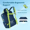 image:imagemommore Kids Backpack Boys Durable Large Toddler Bookbag with Double Handles Water Resistant Dinosaur Backpack with Chest Strap for Preschool Kindergarten TravelGreendinosaur