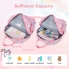 image:imagemommore Kids Backpack Boys Durable Large Toddler Bookbag with Double Handles Water Resistant Dinosaur Backpack with Chest Strap for Preschool Kindergarten TravelPinkunicorn