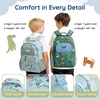image:imagemommore Kids Backpack Set Kindergarten School Bookbag for Boys Girls 48  Preschool Elementary Backpack 3 PCS with Lunch Box amp Pencil Case 15L Fits Folders Lightweight Travel DaypackGalaxy