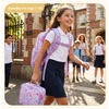 image:imagemommore Kids Backpack Set Kindergarten School Bookbag for Boys Girls 48  Preschool Elementary Backpack 3 PCS with Lunch Box amp Pencil Case 15L Fits Folders Lightweight Travel DaypackLavender Floral