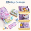 image:imagemommore Kids Backpack Set Kindergarten School Bookbag for Boys Girls 48  Preschool Elementary Backpack 3 PCS with Lunch Box amp Pencil Case 15L Fits Folders Lightweight Travel DaypackBow  Plaid