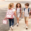 image:imagemommore Kids Backpack Set Kindergarten School Bookbag for Boys Girls 48  Preschool Elementary Backpack 3 PCS with Lunch Box amp Pencil Case 15L Fits Folders Lightweight Travel DaypackAred Cherry