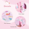 image:imagemommore Kids Backpack Set Kindergarten School Bookbag for Boys Girls 48  Preschool Elementary Primary Backpack with Padded Straps 2 PCS with Lunch Box 15L Large Capacity Travel DaypackPink Unicorn