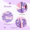 image:imagemommore Kids Backpack Set Kindergarten School Bookbag for Boys Girls 48  Preschool Elementary Primary Backpack with Padded Straps 2 PCS with Lunch Box 15L Large Capacity Travel DaypackPurple Butterfly