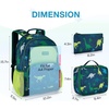 image:imagemommore Kids Backpack Set Kindergarten School Bookbag for Boys Girls 48  Preschool Elementary Primary Backpack with Padded Straps 2 PCS with Lunch Box 15L Large Capacity Travel DaypackAdinosaur