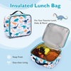 image:imagemommore Kids Backpack Set Kindergarten School Bookbag for Boys Girls 48  Preschool Elementary Primary Backpack with Padded Straps 2 PCS with Lunch Box 15L Large Capacity Travel DaypackBlue Dinosaur