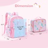 image:imagemommore Kids Backpack Set Kindergarten School Bookbag for Boys Girls 48  Preschool Elementary Primary Backpack with Padded Straps 2 PCS with Lunch Box 15L Large Capacity Travel DaypackPink Unicorn