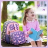 image:imagemommore Kids Backpack Set Kindergarten School Bookbag for Boys Girls 48  Preschool Elementary Primary Backpack with Padded Straps 2 PCS with Lunch Box 15L Large Capacity Travel DaypackPurple Butterfly