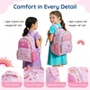 image:imagemommore Kids Backpack Set Kindergarten School Bookbag for Boys Girls 48  Preschool Elementary Primary Backpack with Padded Straps 2 PCS with Lunch Box 15L Large Capacity Travel DaypackButterfly
