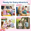image:imagemommore Kids Backpack Set Kindergarten School Bookbag for Boys Girls 48  Preschool Elementary Primary Backpack with Padded Straps 2 PCS with Lunch Box 15L Large Capacity Travel DaypackButterfly