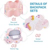 image:imagemommore Kids Backpack Set Kindergarten School Bookbag for Boys Girls 48  Preschool Elementary Primary Backpack with Padded Straps 2 PCS with Lunch Box 15L Large Capacity Travel DaypackPink Strawberry