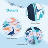 image:imagemommore Kids Backpack Set Kindergarten School Bookbag for Boys Girls 48  Preschool Elementary Primary Backpack with Padded Straps 2 PCS with Lunch Box 15L Large Capacity Travel DaypackBlue Dinosaur