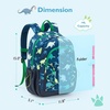 image:imagemommore Kids Backpack for Boys and Girls Toddler Kindergarten Bookbag  Preschool Backpack for Travel amp Daycare Lightweight Waterresistant Adjustable Straps amp Chest BuckleDinosaur Green