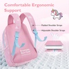 image:imagemommore Kids Backpack for Preschool Kindergarten Water Resistant Daycare Backpack Unicorn Girls Bookbag Age 36