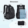 image:imagemommore Mesh Backpack with Reinforced Padded Straps Heavy Duty Mesh Bookbag with Pencil Bag See Through Backpack Black