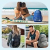 image:imagemommore Mesh Backpack with Reinforced Padded Straps Heavy Duty Mesh Bookbag with Pencil Bag See Through Backpack Black